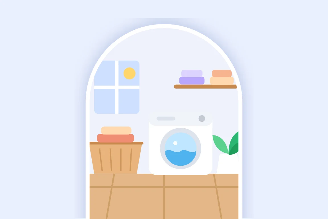 Someone folding freshly washed clothes